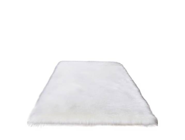 Weiche, flauschige weiße Teppiche for den Nachttisch im Schlafzimmer Pelziger Sofa-Teppich for Wohnzimmer, Mädchenzimmer, Plüschteppich, Heimdekoration(White,120x160cm(47x62in))