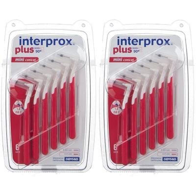 INTERPROx PL Mini CON ROT x2 2x6 St Zahnbürste