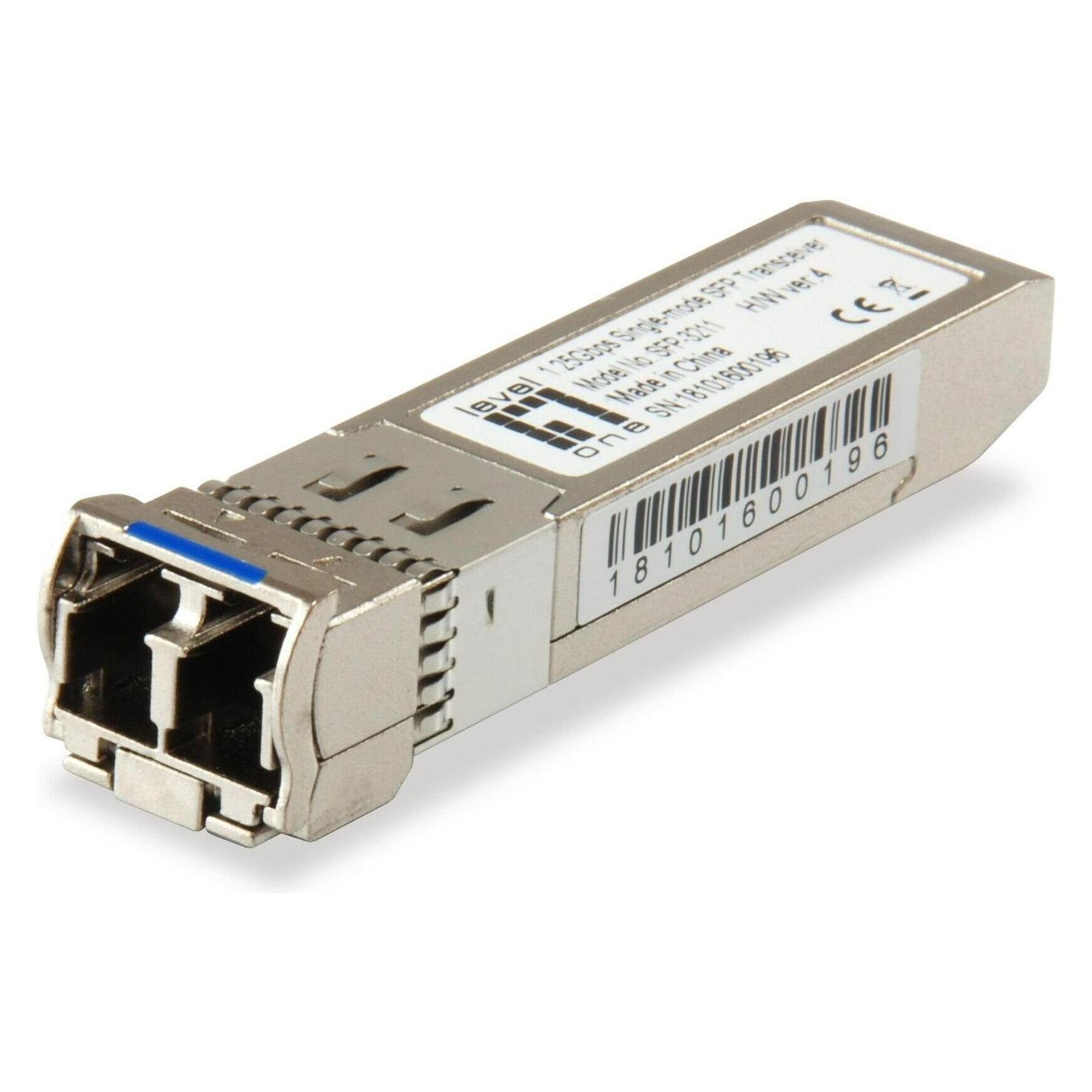 LevelOne SFP Transceiver 1.25Gbps Single-mode Duplex 20km (SFP-3211)