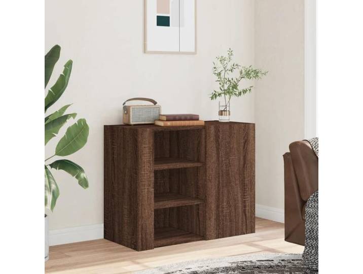 ABBO-SALE*Armoire flottante JILL'S - Cabinet/ Armoire murale chêne marron 75 x 35 x 60cm - Bois d'ingénierie SOL141532