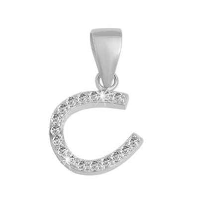 Kettenanhänger AKZENT "Faras" aus 925 Sterlingsilber, rhodiniert, langlebig", silber (silberfarbig), Schmuckanhänger, Damen, Silber 925 (Sterlingsilber), Kettenanhänger
