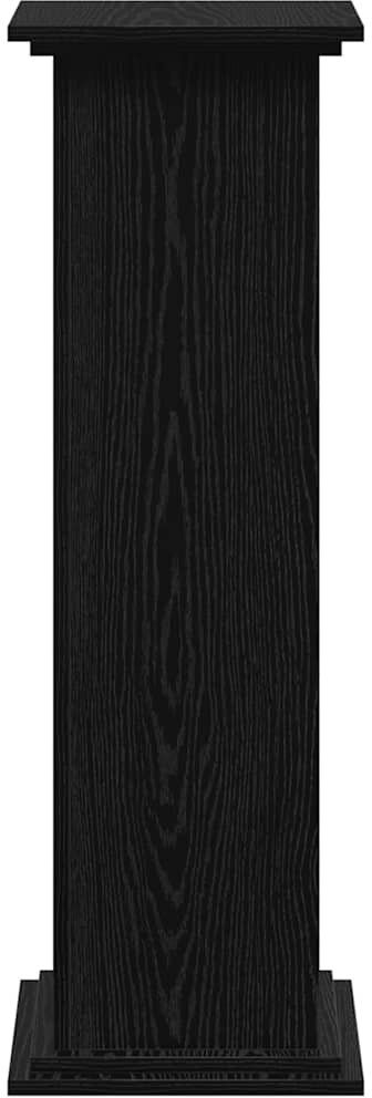 17 Stories vidaXL Plant Stand Plant Pot Plant Holder Outdoor Flower Stand Engineered Wood Black oak 100cm H X 33cm L X 33cm D