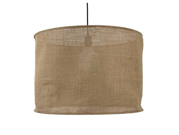 Abat-jour à suspendre toile de jute naturelle non électrifiée d.60cm