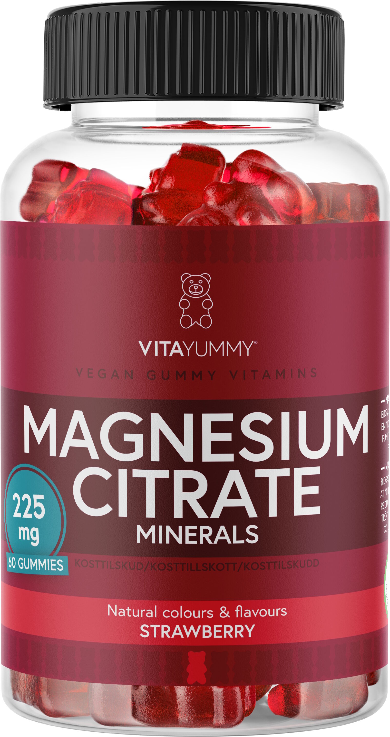 VitaYummy Magnesium (Strawberry) - 60 stk. Kosttilskud 60 stk