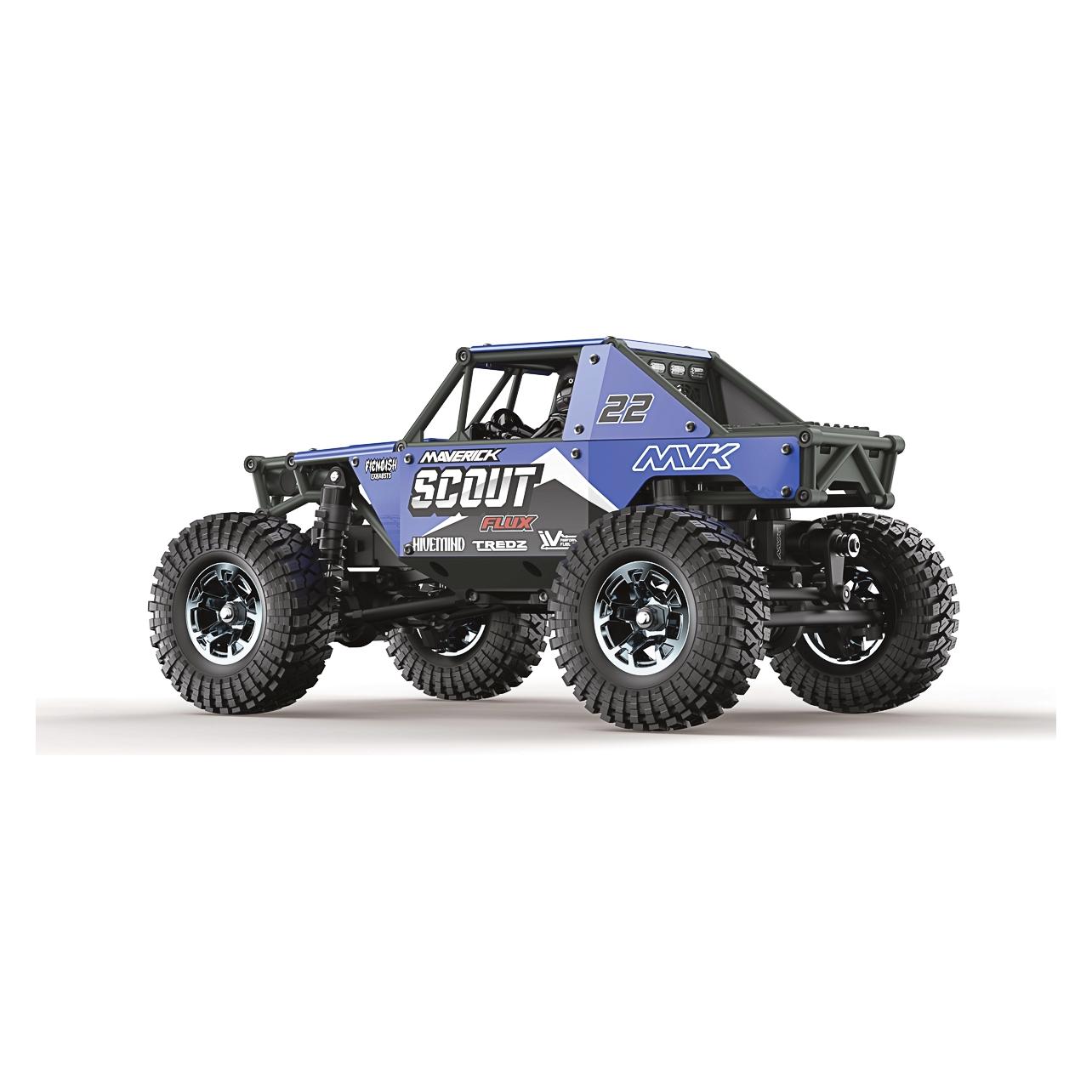 Wittmax Scout-24 Flux 1/24th Rock Crawler - Blue (RTR Ready-to-Run) (MV151303)