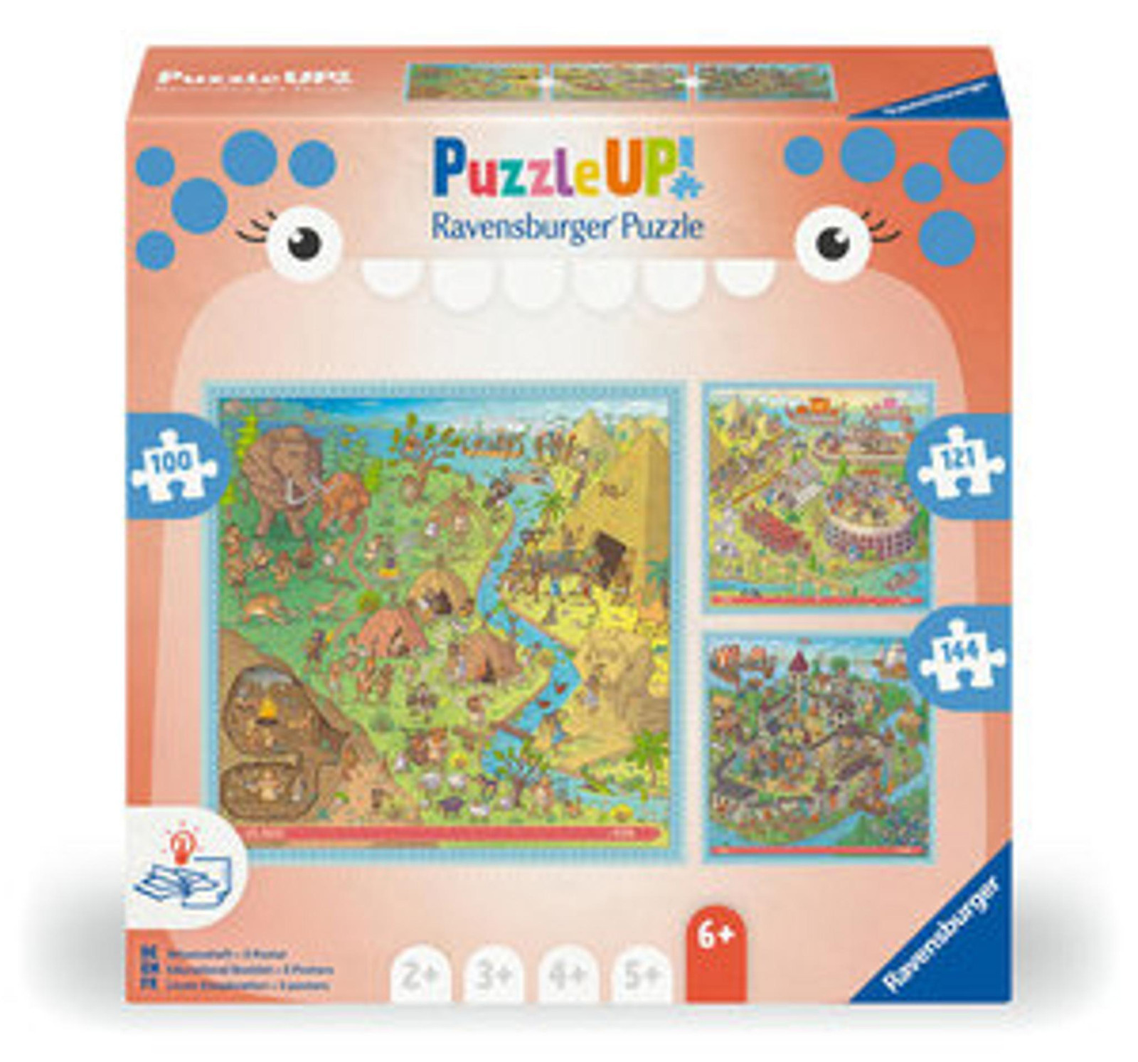 Ravensburger Geschiedenis Puzzel - Steentijd, Oude Rome, Middeleeuwen