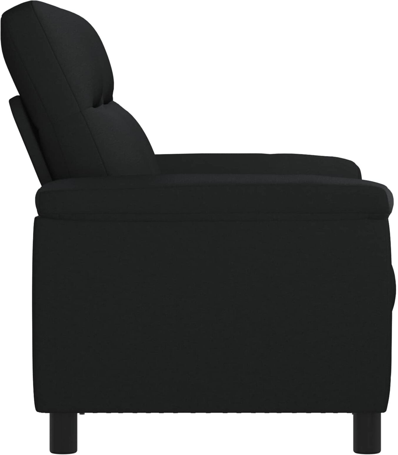 vidaXL Canapé Noir 158 x 90 x 95 cm Tissu