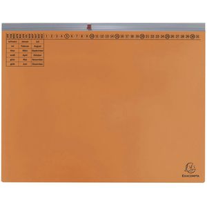 Exacompta Hängehefter 370109B, Exaflex Premium A4, Amtsheftung, Tasche, orange, Karton, 25 Stück