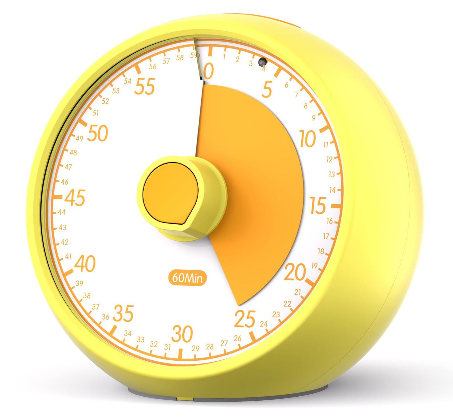 Dripio Visuele Timer 60 minuten - Analoge afteltimer voor kinderen, geel