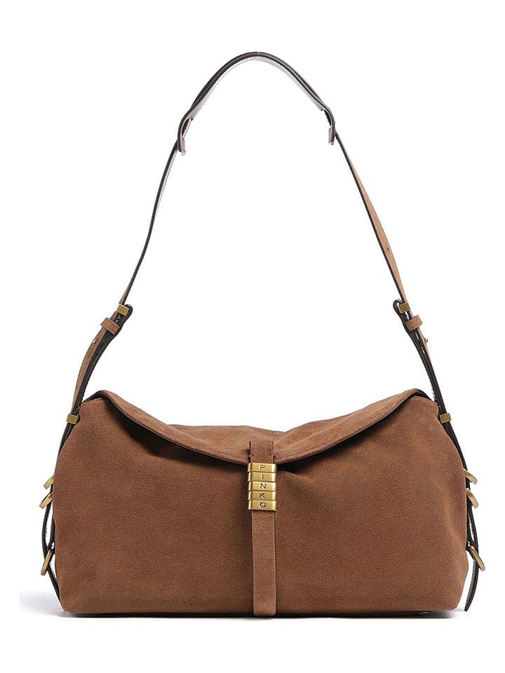 Pinko Leder-Schultertasche in Hellbraun - (B)32 x (H)19 x (T)12 cm - onesize