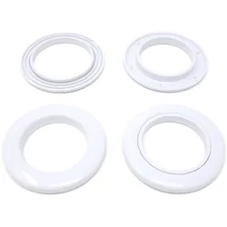5 Ösen für Gardinen aus Kunststoff weiß | Größe #6 (⌀ 20 mm), PC
