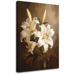 LEINWANDBILD Blumen 80x120cm