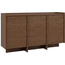 SIDEBOARD Japandi Dunkles Holz