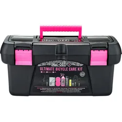 Muc-Off, Veloreinigung + Velopflege, (1800 ml, Fahrradreiniger, Kettenreiniger, Pflegeset, Schwamm, Universal-Schmiermittel)