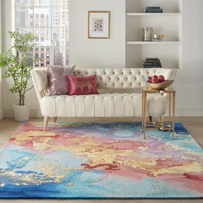 Nourison Prismatic Radiant Carved Modern Abstract Area Rug