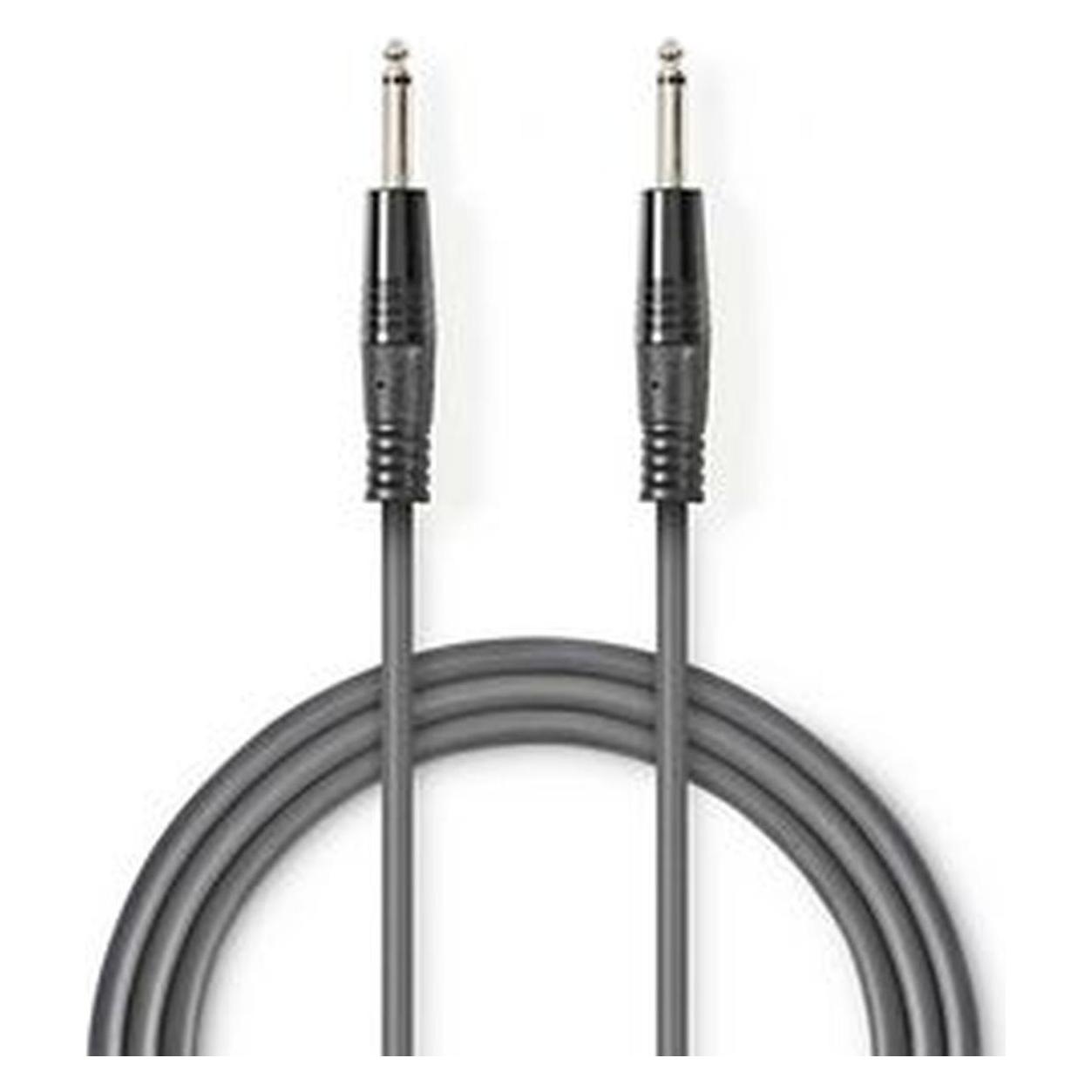 Nedis Mono-Audiokabel | 6.35 mm Stecker | 6.35 mm Stecker | Vernickelt | 1.50 m | rund | PVC (1.50 m) (COTH23000GY15)