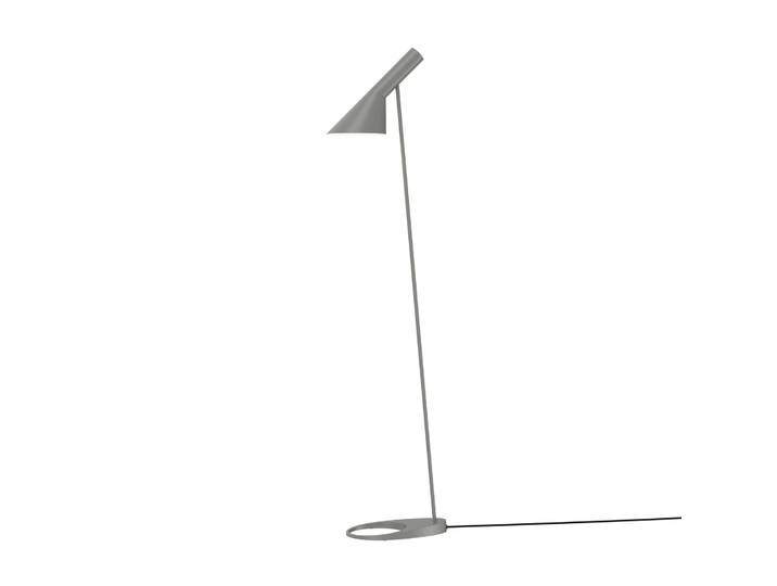 AJ Stehleuchte, grau - Louis Poulsen - Wohnzimmer - Design - Metall - Einflammig
