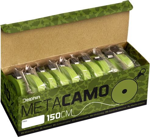 Mètre de pêche Delphin MeTa Camo 150cm Green, Gray, Beige 150cm