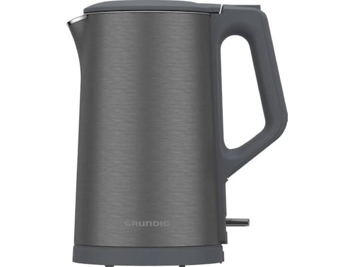 Grundig - WK 7340 Wasserkocher - 2150 Watt Leistung - Edelstahl-Heizelement - 360° Basis - Abschaltautomatik und Trockengehschutz - 1,5 Liter Kapazität - Design in Dark Inox