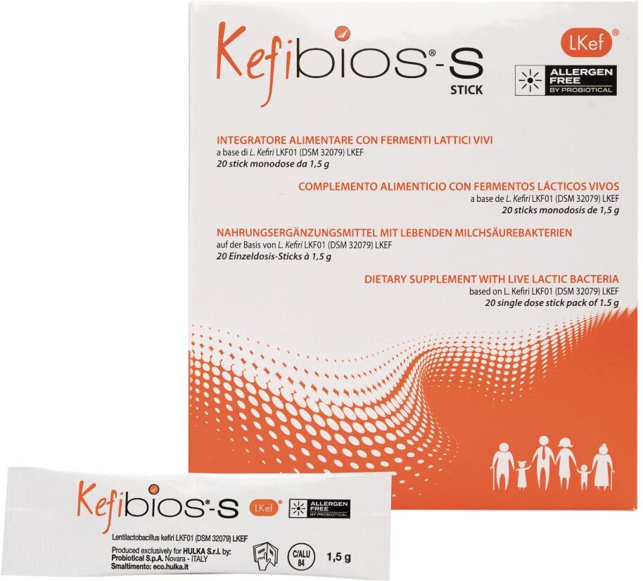 HULKA Srl Kefibios-S Probiotico, 20 stick