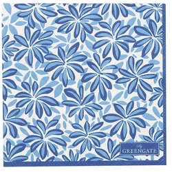 GreenGate Papierserviette Linea blue small 20er, 25 x 25 cm