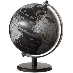 Mini-Globus „Gagarin“ – Design-Tischglobus 13 cm mit Metallfuß schwarz/silber