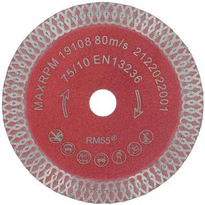 Prodiamant Trennscheibe F993, Bohrungs-Ø 10 mm, Diamanttrennscheibe, für Fliesen, Stein & Marmor, 75 x 1,4 mm