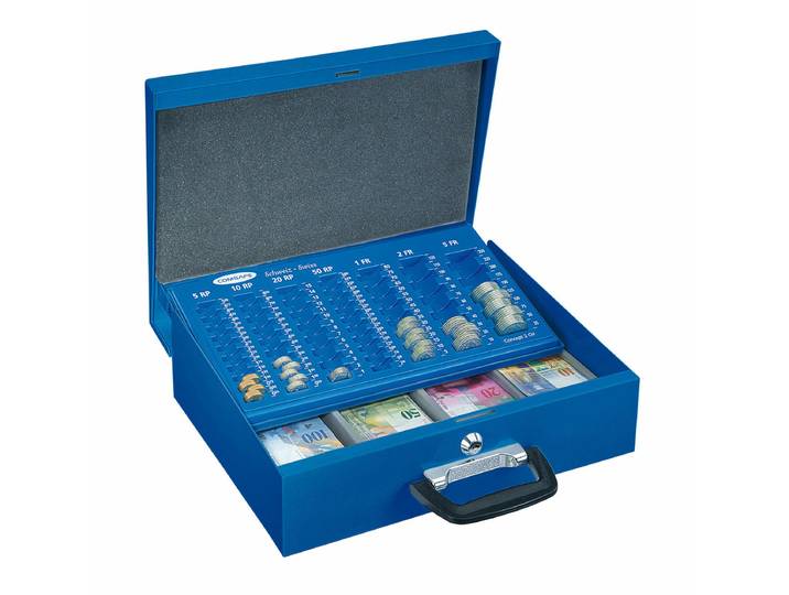 Rottner Bern Geldzählkassette blau