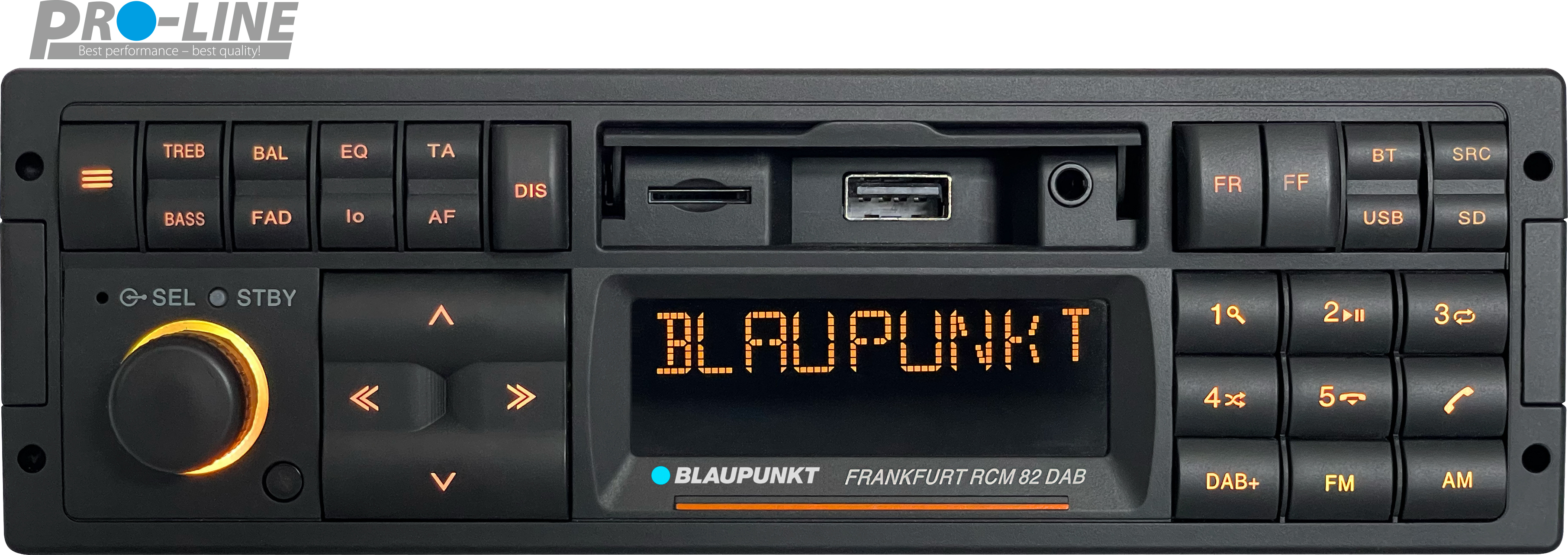 Blaupunkt Frankfurt RCM 82 Autoradio im Retro design mit DAB+, Flac, Bluetooth und Sprachassistentenzugriff