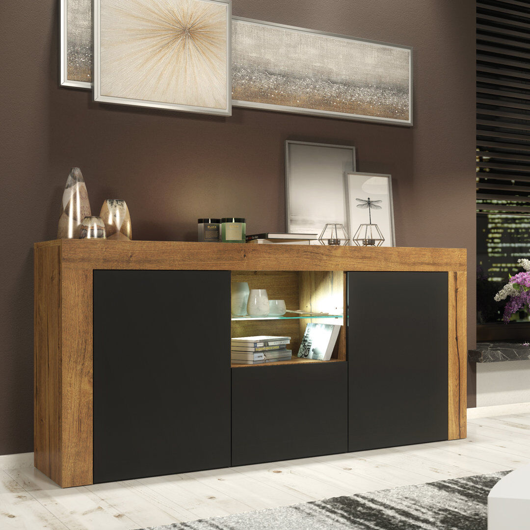 Metro Bimlesh TV Stand for TVs up to 48" Oak/Black 48"