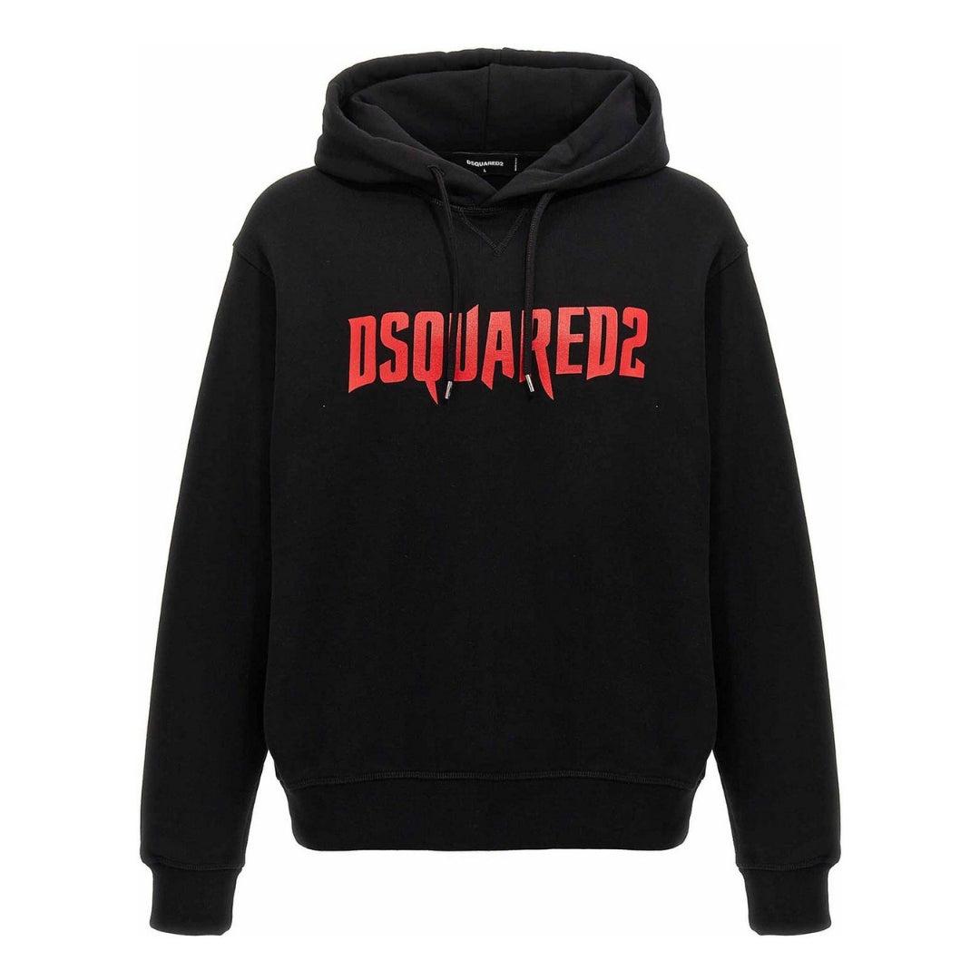 Dsquared2 Horror Logo Schwarzer Hoodie