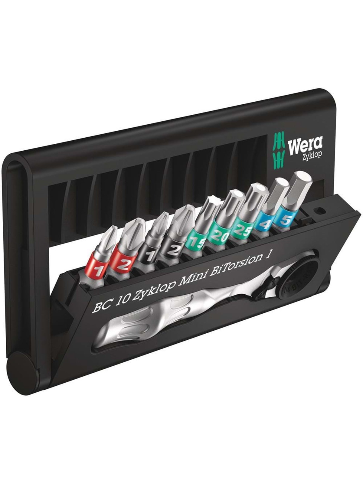 Wera Bit-Sortiment, Bit-Check 10 Zyklop Mini BiTorsion 1, 10-teilig