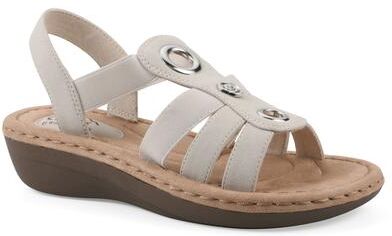 Women's Casimir Mini Wedge Sandal by Cliffs in White Smooth (Size 11 M)