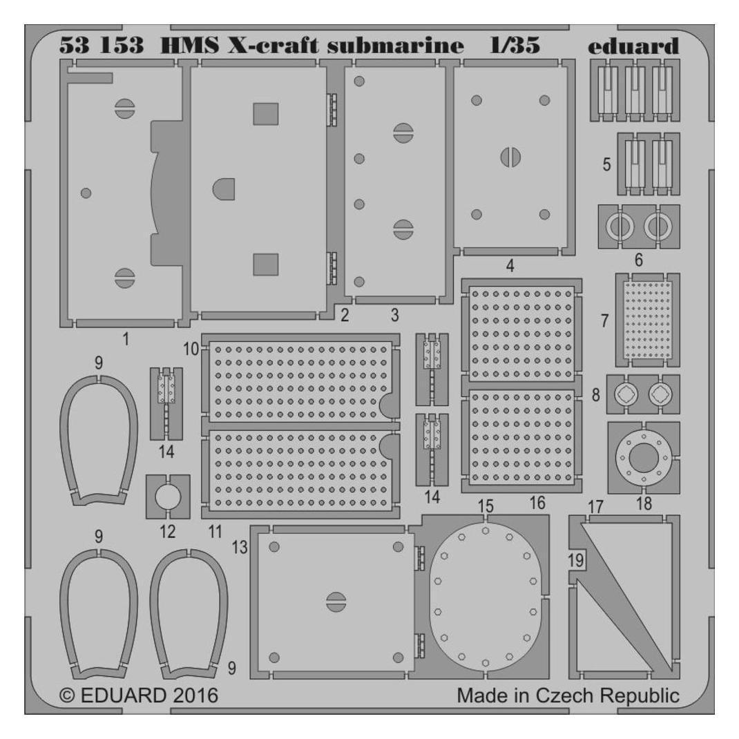 Eduard HMS X-craft submarine for Merit (53153)