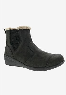Women's Jayla Bootie by Drew in Black Nubuck (Size 11 M)