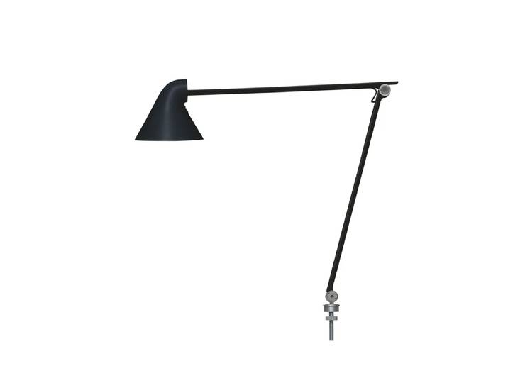 Louis Poulsen NJP bureaulamp Zwart, pin ø40 cm, 3000k