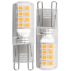 HWH LED Stiftsockellampe G9 2,6W 320 lm WW Doppelpack BLU-49309