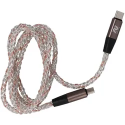 Neues beleuchtetes Kabel Encore Energy RGB USB-C x2 QC PD 3A 60W zum Laden und Datentransfer 100 cm EE130-CC