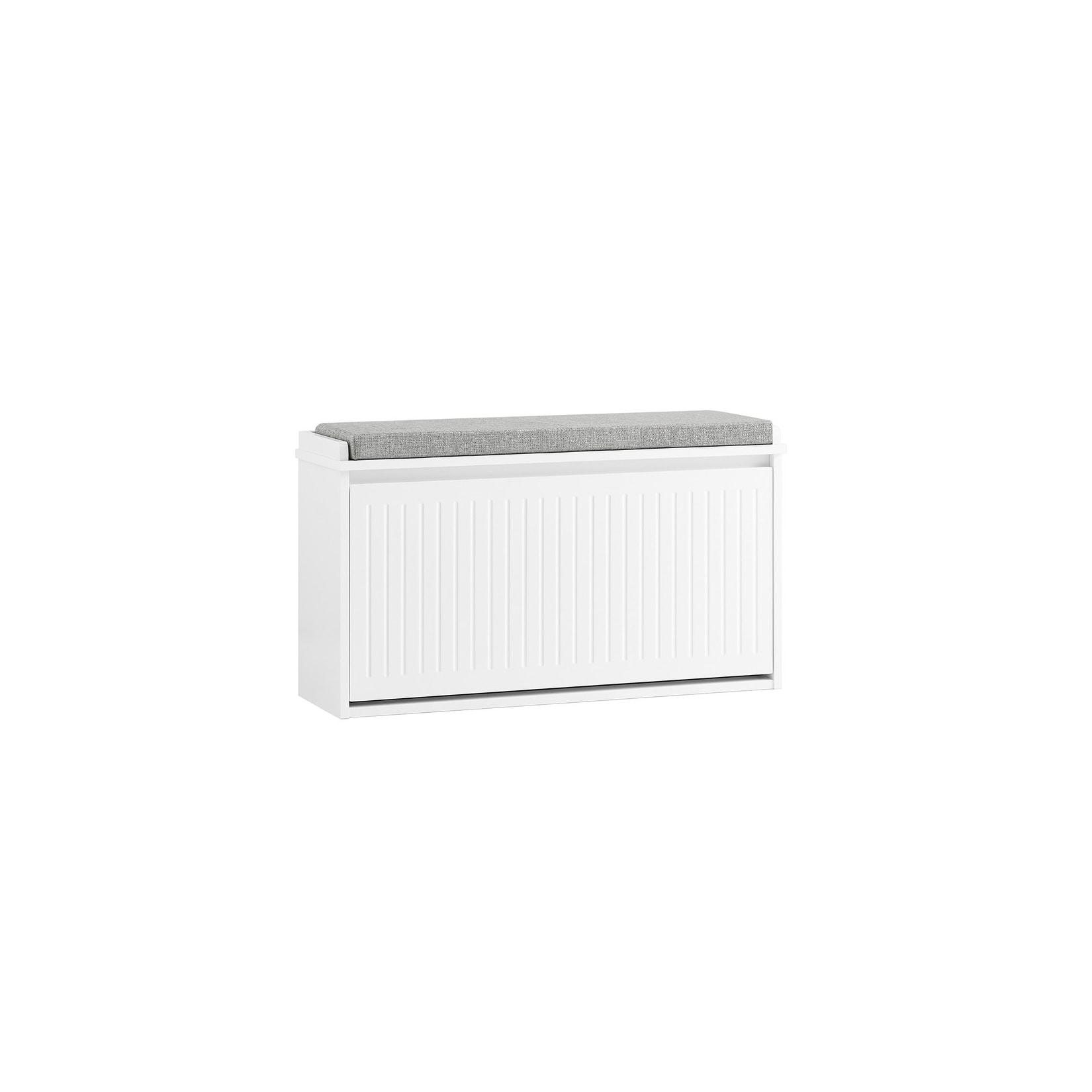 SoBuy Schuhbank mit 1 Tür Weiß 26,01x80,01x45,01cm Funktional