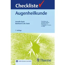 Checkliste Augenheilkunde, Fachbücher von Reinhard Burk, Annelie Burk