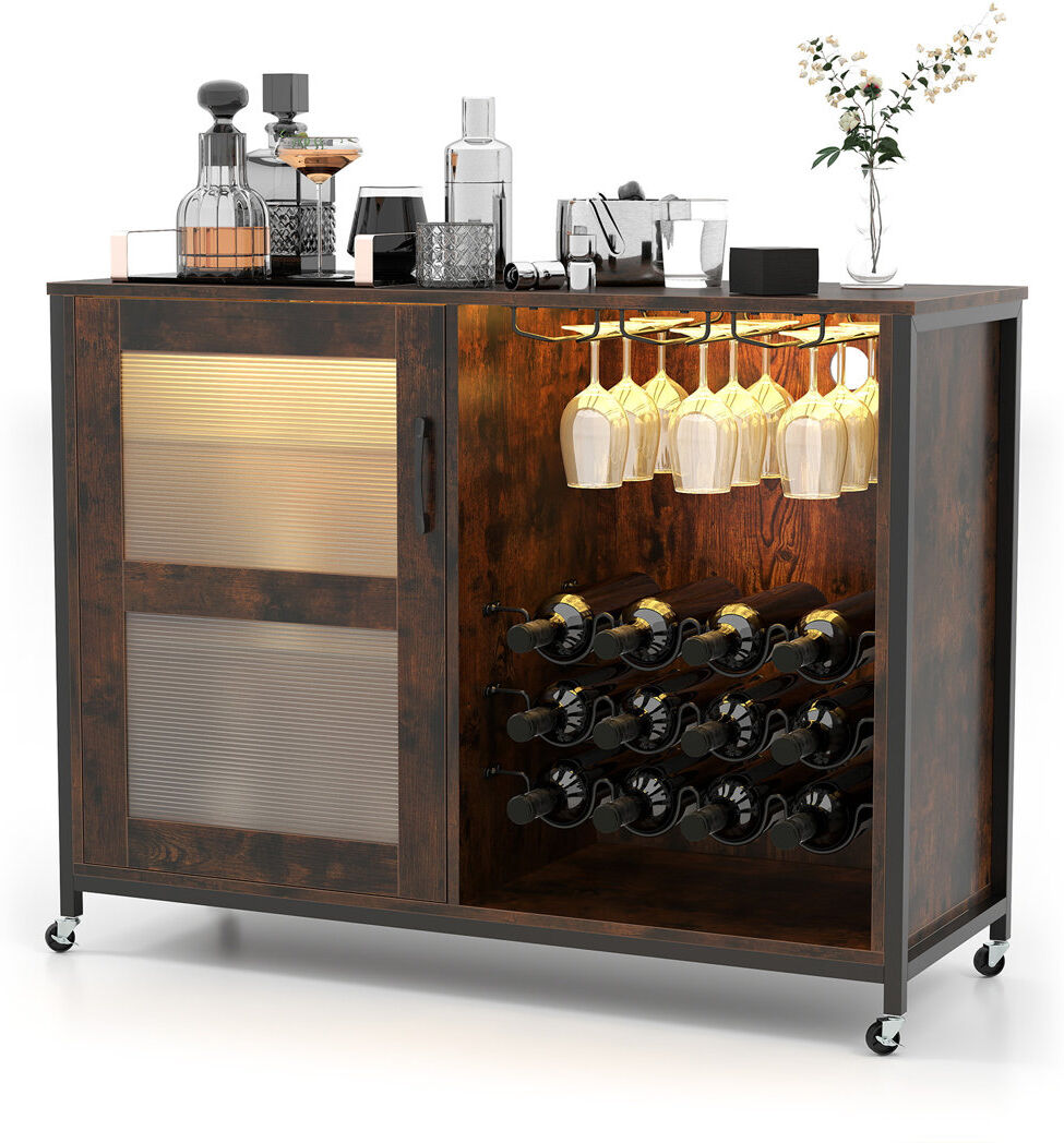 Rio Bar Cabinet Brown 81cm H X 40cm D