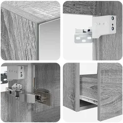 vidaXL, Badmöbelset, Badezimmer-Aufbewahrungsmöbel