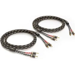 ViaBlue SC-2 Single-Wire T6S Banana (16 mm2), Lautsprecherkabel, Gold, Schwarz, Silber