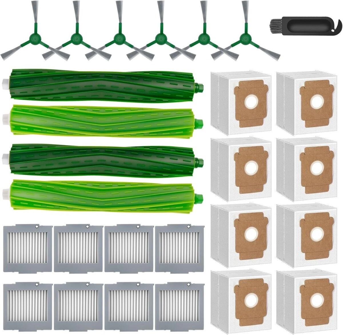 INF 27-teiliges Zubehör-Ersatzteilset kompatibel mit iRobot Roomba Max 705/Plus 504 Staubsauger