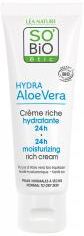 Léa Nature SO BIO étic Hydra Aloe Vera Crème Riche Hydratante 24H Biologique 50 ML - Tube 50 ml