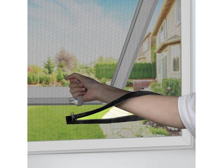 Fliegengitter Dachfenster 100 x 130 cm Schwarz, Kunststoff, 22x6.5x30 cm, Heimtextilien, Vorhänge, Fertigvorhänge, Fertigstore