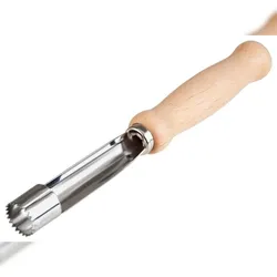 Gravidus Edelstahl Apfelstecher mit Holzgriff 30cm