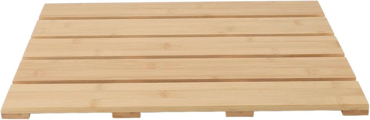 Antislip Bamboe Badmat voor Badkamer, Spa en Sauna