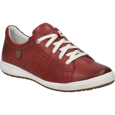 Sneaker JOSEF SEIBEL "Caren 01, hibiscus", Damen, Gr. 39, braun (hibiscus), Obermaterial: 100% Rindsleder Leather cow., Schuhe Sneaker