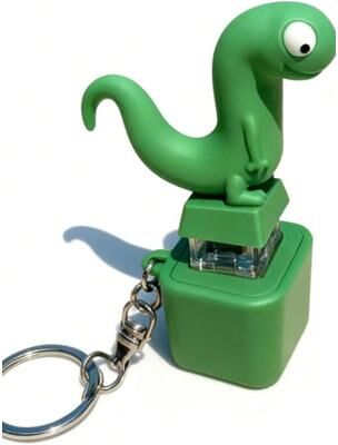 DynamicDeals Rechargeable Lizard Sound Keychain Portable Rechargeable Fidget Toy Stress Reliever For Travel & Everyday Carry Rechargeable Lizard Sound Keychain Portable Rechargeable Fidget Toy Stress Reliever For Travel & Everyday Carry